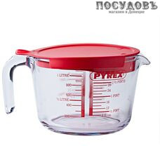 Pyrex Classic 264P000/7046 стакан мерный с пластиковой крышкой, 1000 мл, стекло Pyrex Classic 264P000/7046 стакан мерный с пластиковой крышкой, 1000 мл, стекло