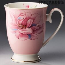 Beatrix "Бриджит" МЛ017L1 кружка подарочная, розовая с рисунком, 350 мл, фарфор, в подарочной упаковке 1 шт Beatrix "Бриджит" МЛ017L1 кружка подарочная, розовая с рисунком, 350 мл, фарфор, в подарочной упаковке 1 шт
