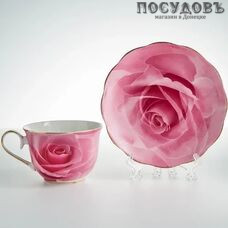 Beatrix Роза розовая МЛ084Р/6 набор чайный, фарфор, в подарочной упаковке 12 пр.