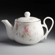 Beatrix МН002R чайник заварочный белый с рисунком Сан-Марино, фарфор, 380 мл