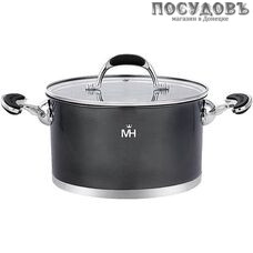 MercuryHaus Turno MC-1674 кастрюля с крышкой 6,1 л, Ø240 мм, сталь нержавеющая 18/10, капсульное дно MercuryHaus Turno MC-1674 кастрюля с крышкой 6,1 л, Ø240 мм, сталь нержавеющая 18/10, капсульное дно