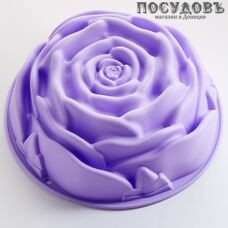 Alpenkok Волшебная роза АК-6115S круглая форма для выпечки, силикон, Ø240×85 мм, цвет фиолетовый