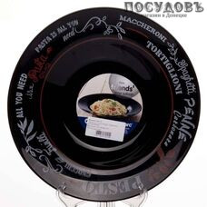 Luminarc Friends Time n2173 блюдо для пасты, стекло упрочненное, цвет черный, Ø285 мм