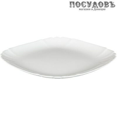 Luminarc Lotusia h1505 десертная тарелка, стекло упрочненное, цвет белый, Ø210 мм, Франция 1 шт.