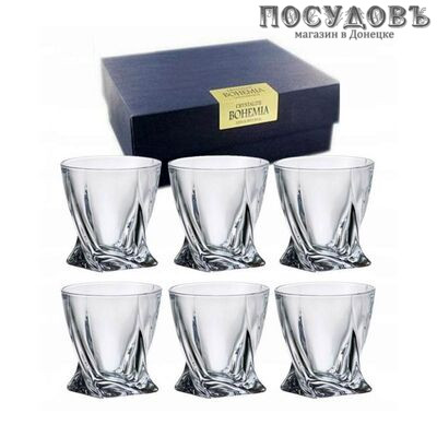 Bohemia Quadro 9K7/2K936/0/99A44/055, стопка 55 мл, богемское стекло, в упаковке 6 шт.