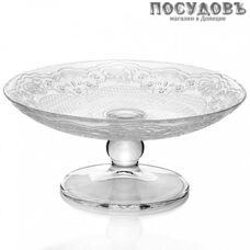 Pasabahce Lacy 96136В блюдо на ножке, стекло упрочненное, цвет прозрачный, Ø250 мм, Россия, в упаковке 1 шт.