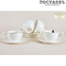 Коралл Снежная королева CS508610-A GIFT чайный сервиз, керамика, в подарочной упаковке 12 пр.
