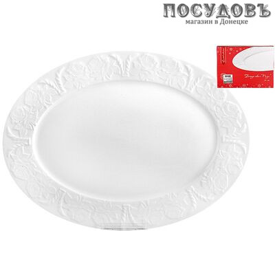 Коралл Роза LTMG-P0725 блюдо, керамика, 260×180×30 мм, в упаковке 1 шт.