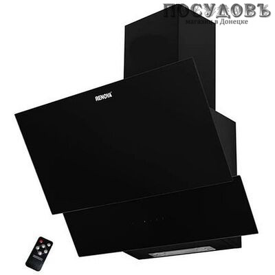 Renova H60-70BS1 вытяжка кухонная наклонная, ширина 600 мм, 160 Вт, черный