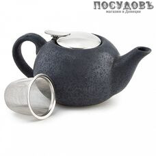 Rosario Ф19-031R чайник заварочный с фильтром, керамика, 750 мл, цвет темно-серый