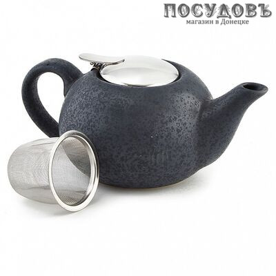 Rosario Ф19-031R чайник заварочный с фильтром, керамика, 750 мл, цвет темно-серый