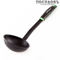 Webber Classic Oregano BE-1155N, половник, 315×100×65 мм, пластик, цвет черный с зелёным, на блистере 1 шт.