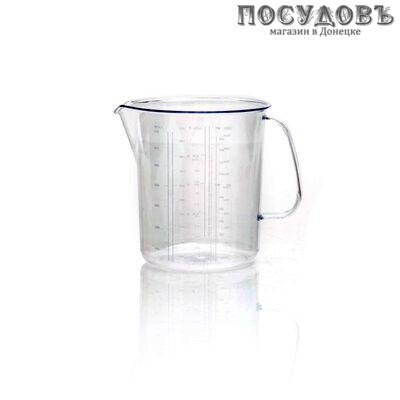 Полимербыт 1167 кружка мерная, 1000 мл, полистирол