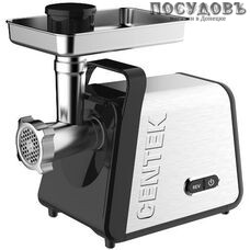 Centek CT-1620 мясорубка электрическая с насадками 3000 Вт 1 скорость, реверс есть, 2,5 кг/мин, корпус металл, цвет стальной