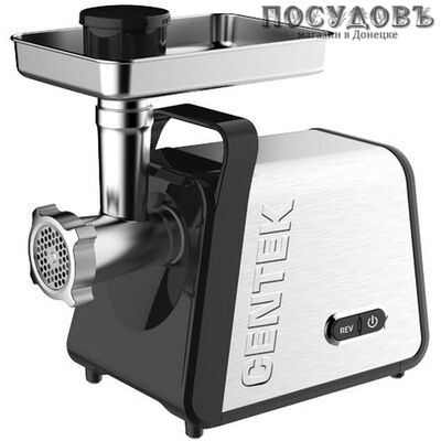 Centek CT-1620 мясорубка электрическая с насадками 3000 Вт 1 скорость, реверс есть, 2,5 кг/мин, корпус металл, цвет стальной