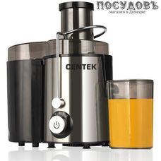 Centek CT-1209 cоковыжималка электрическая, 600 Вт, горловина 65 мм, стакан 600 мл, под мякоть 1000 мл