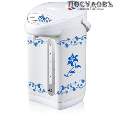 Centek CT-0072 термопот 4,5 л, 750 Вт, корпус: сталь, цвет белый с рисунком