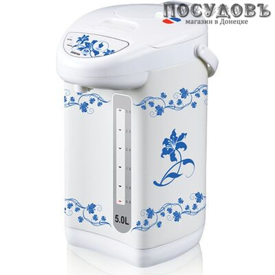 Centek CT-0073-2 термопот 5,0 л, 750 Вт, корпус: сталь, цвет белый с рисунком