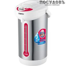 Centek CT-0080 White термопот 3,0 л, 600 Вт, корпус: сталь нержавеющая, цвет белый Centek CT-0080 White термопот 3,0 л, 600 Вт, корпус: сталь нержавеющая, цвет белый