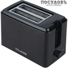 WillMark WTS-752P тостер на 2 шт, 750 Вт, цвет черный