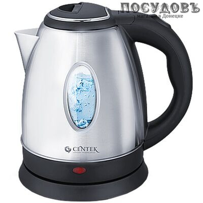 Centek CT-1042 С электрочайник, 2000 Вт, 2000 мл, металл, цвет хромированный