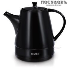 Centek Astana CT-0063 электрочайник, 1500 Вт, 1200 мл, керамика, цвет черный