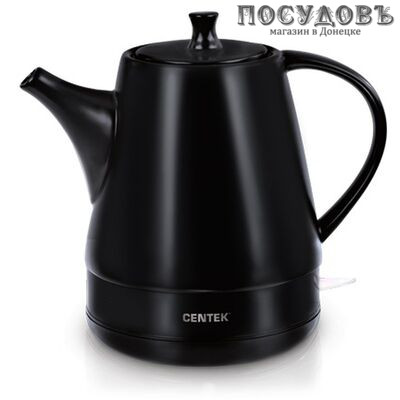 Centek Astana CT-0063 электрочайник, 1500 Вт, 1200 мл, керамика, цвет черный
