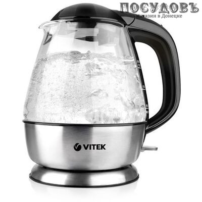 Vitek VT-1172 электрочайник, 2200 Вт, 1500 мл, стекло термостойкое
