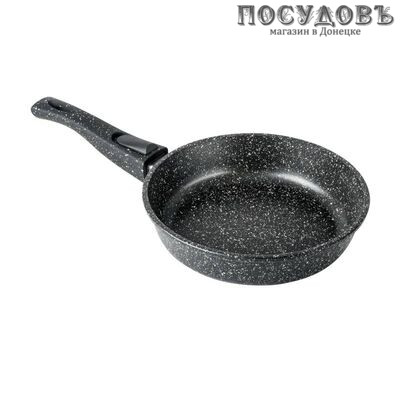 Горница Гранит с2253аг сковорода Ø220×55 мм, алюминий литой, гранитное покрытие Pfluon, съемная ручка