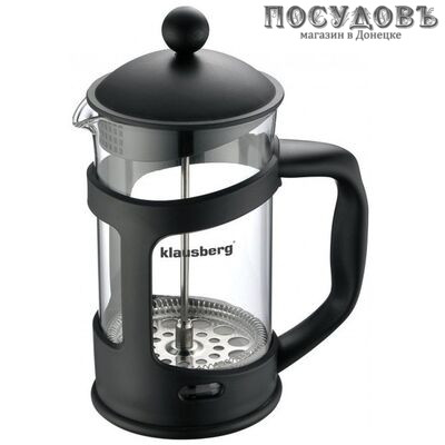 Klausberg KB-7113 френч-пресс, стекло термостойкое, 800 мл, цвет черный