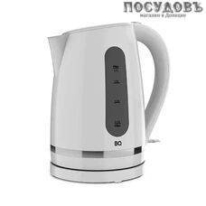 BQ KT1701P электрочайник, 2200 Вт, 1700 мл, пластик, белый
