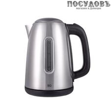 BQ KT1822SW электрочайник, 2200 Вт, 1700 мл, сталь нержавеющая, сталь-черный