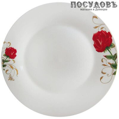 Коралл Роза ZHL-1647/20 тарелка десертная, Ø200×15 мм, фарфор