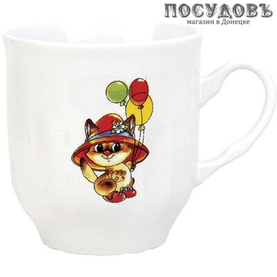 Коралл Котенок с шариками TYMB210 кружка, 210 мл, керамика 1 шт.