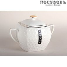 Коралл Снежная королева CS932511-A сахарница с крышкой, 500 мл, керамика