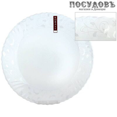 Коралл Арабеска LHP95-130313 тарелка обеденная, Ø240×25 мм, стеклокерамика