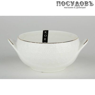Коралл Снежная королева CS606215S-A бульонница, 140×120×60 мм, 400 мл, керамика