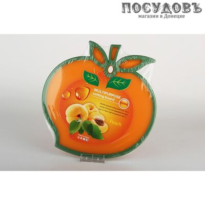 Коралл 1841 доска разделочная, материал полипропилен 300×250 мм, цвет оранжевый, 1 шт.