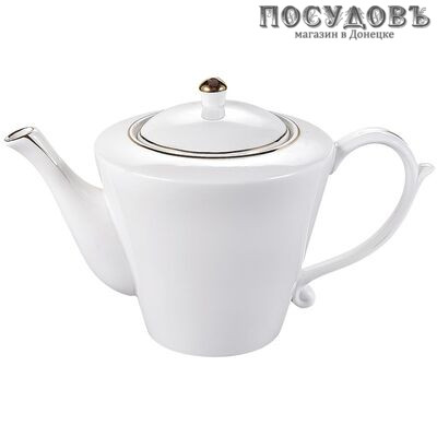 Коралл LTYO-Q0112-A чайник заварочный белый Клевер, керамика, 720 мл
