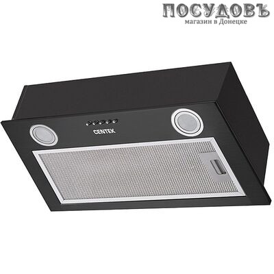 Centek CT-1850-50 BLACK вытяжка кухонная встраиваемая, ширина 450 мм, 83 Вт, черный