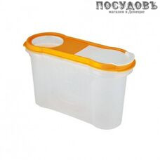 Полимербыт Стайл 6445 емкость для сыпучих продуктов с крышкой, 1300 мл, пластик