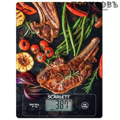 Scarlett Гриль SC-KS57P39 весы кухонные-платформа, до 8,0 кг, гарантия 1 год