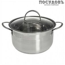 Webber Premium ВЕ-349/2 кастрюля с крышкой 4,8 л, Ø220 мм, сталь нержавеющая, капсульное дно