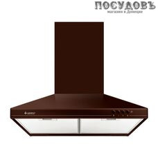 Gefest ВО 10 К47 вытяжка кухонная каминная, сталь эмалированная, ширина 600 мм, коричневый