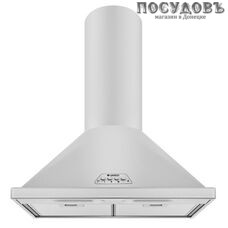 Gefest ВО 1602 вытяжка кухонная каминная, сталь эмалированная, ширина 600 мм, белый