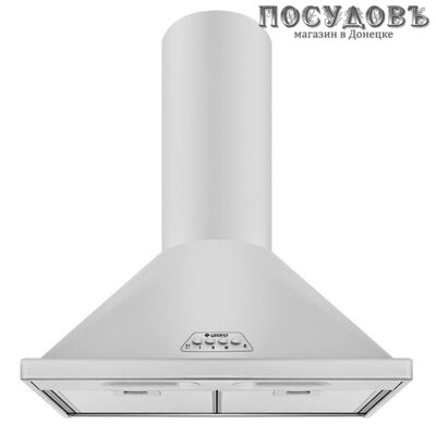 Gefest ВО 1602 вытяжка кухонная каминная, сталь эмалированная, ширина 600 мм, белый