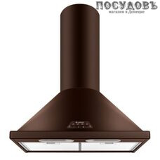Gefest ВО 1602 К17 вытяжка кухонная каминная, сталь эмалированная, ширина 600 мм, коричневый