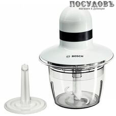 Bosch MMR08A1 измельчитель 400 Вт, чаша пластиковая 800 мл, одна пара ножей, цвет белый