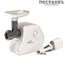 Ротор ЭМШ35/250-2 мясорубка электрическая с насадками 1500 Вт, 0,6 кг/мин, 1 скорость, реверс есть, цвет белый