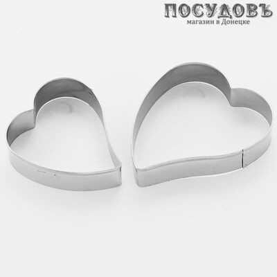 Webber BE-4324/2 формы для печенья, 75×60×15; 65×50×15 мм, сталь нержавеющая, на блистере 2 пр.